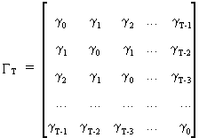 autocovariance matrix