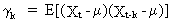 autocovariance definition