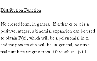 Statistical Distributions - Overview - Distribution Function