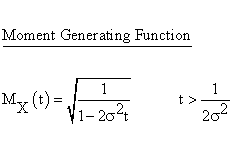 Statistical Distributions - Chi Square 2 Distribution - Moment Generating Function