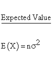 Statistical Distributions - Chi Square 2 Distribution - Expected Value