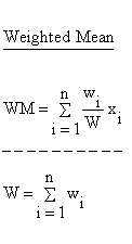 Descriptive Statistics - Central Tendency - Weighted Mean