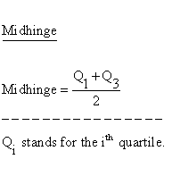 Descriptive Statistics - Descriptive Statistics - Central Tendency - Midhinge