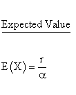 Statistical Distributions - Erlang Distribution - Expected Value