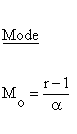 Statistical Distributions - Erlang Distribution - Mode