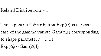 Statistical Distributions - Exponential Distribution - Related Distributions 1 - Exponential Distribution versus Gamma 2-Parameter Distribution