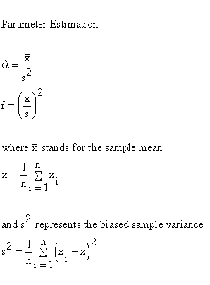 Statistical Distributions - Gamma Distribution - Parameter Estimation