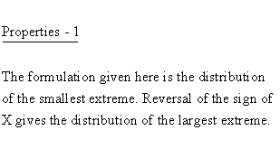 Statistical Distributions - Gumbel Distribution - Properties 1