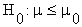 one-sided null hypothesis