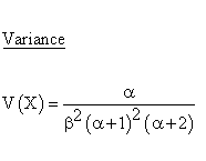 Statistical Distributions - Power Distribution - Variance