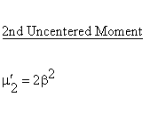 Statistical Distributions - Rayleigh Distribution - Second UncenteredMoment