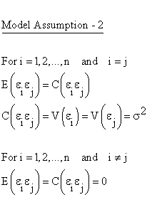 Descriptive Statistics - Simple Linear Regression - General Linear Model - Model Assumption 2