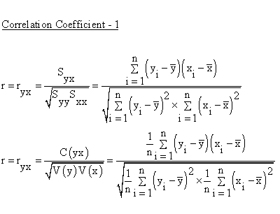 Descriptive Statistics - Simple Linear Regression - Correlation Coefficient - Coefficient 1