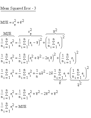 Descriptive Statistics - Simple Linear Regression - Model Performance - MSE - 3