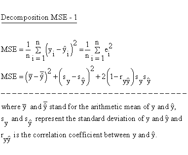 Descriptive Statistics - Simple Linear Regression - Model Performance - Decomp. MSE 1