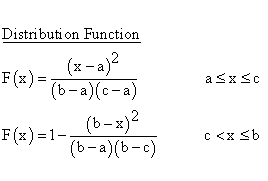 Statistical Distributions - Triangular Distribution - DistributionFunction