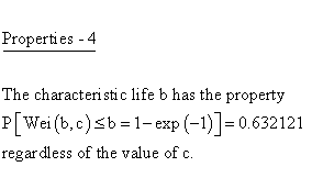 Statistical Distributions - Weibull Distribution - Properties 4 - Characteristic Life